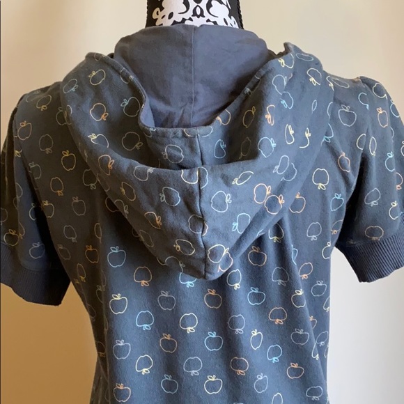 Aeropostale Short Sleeve Zip Up Hoodie - Picture 7 of 8